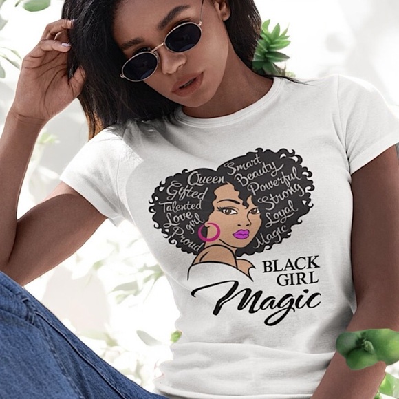 Black Girl Magic Graphic Tee Shirt - Picture 3 of 16
